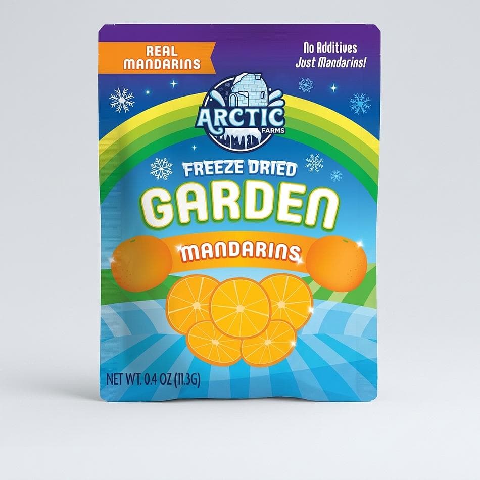 Freeze-Dried Mandarin Slices, 1 Ingredient Citrus Snack, No Added Sugar, Vegan & Gluten-Free, Resealable Bag (0.4–8.5 oz)