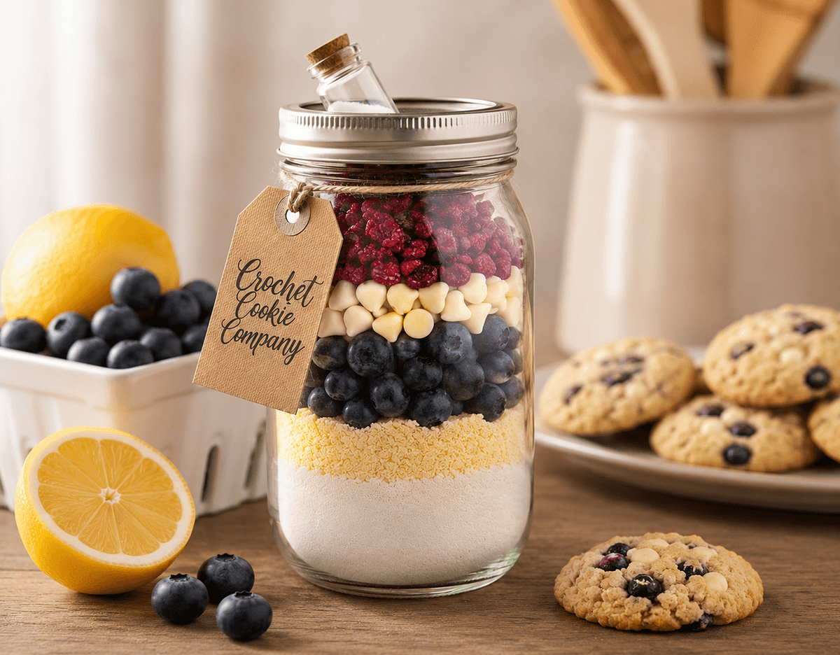 Blueberry Lemon Cookie Mix in a Jar, 12oz