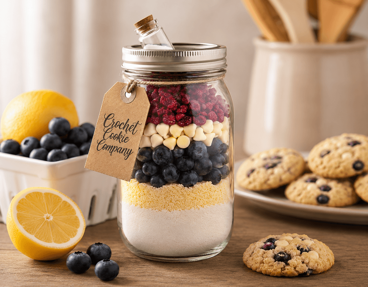 Blueberry Lemon Cookie Mix in a Jar, 12oz