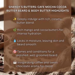 Cafe Mocha Cocoa Butter Beard & Body Butter (8 oz)-3