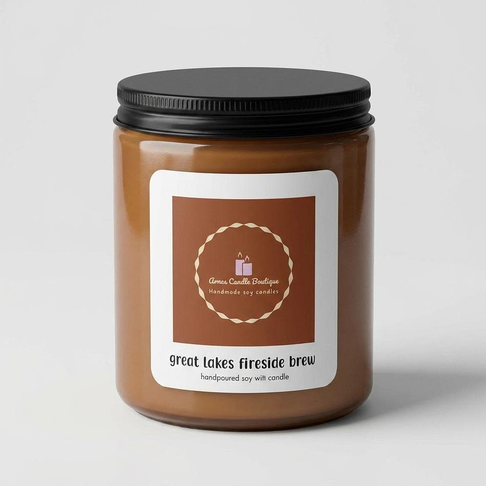 Scented Jar Candle, Lemon & Apple with Fir, Clove & Smoky Woods, Cozy Fireside Aroma, 9 oz