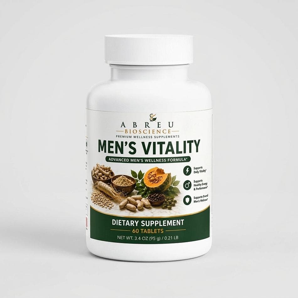 Men’s Vitality Supplement, Tongkat Ali & Maca, Energy + Stamina Support, L-Arginine + Zinc, 60 Capsules (30 Servings)