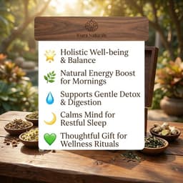 Kiara Naturals Wellness Gift Box – Ayurvedic Herbal Tea Sampler Set-8