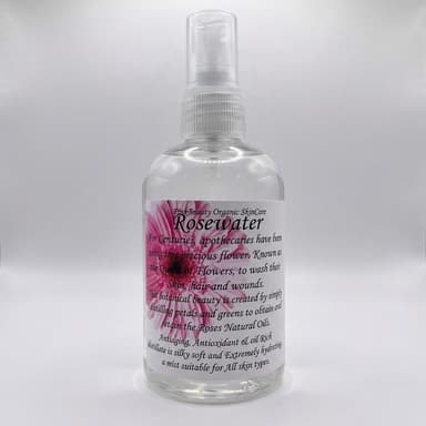 Steam-Distilled Rosewater Facial Toner, Rose Hydrosol + Leucidal (Radish Root Ferment), Hydrating Redness Care, 4 oz