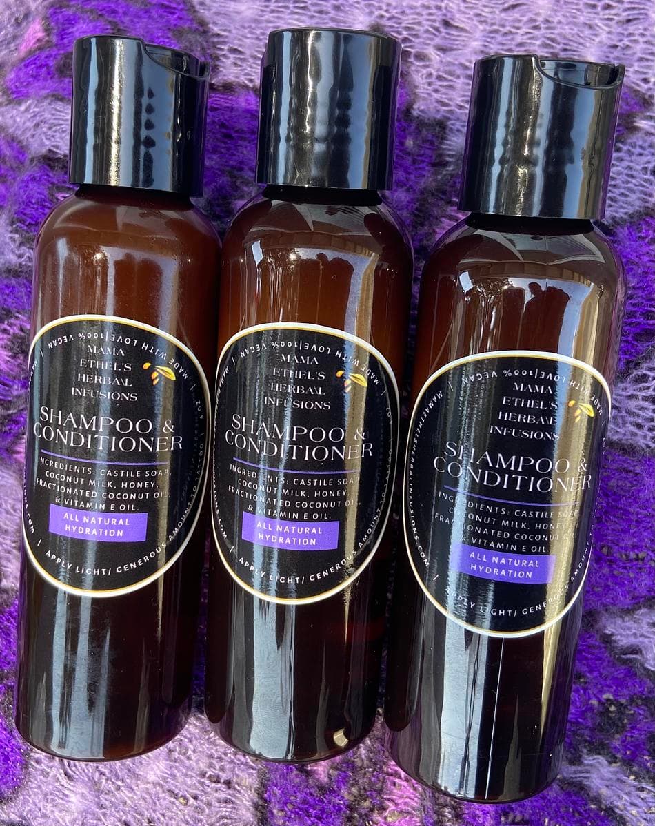 Unscented Natural Shampoo, Fragrance-Free Gentle Cleanse for Sensitive Scalp, 4 oz