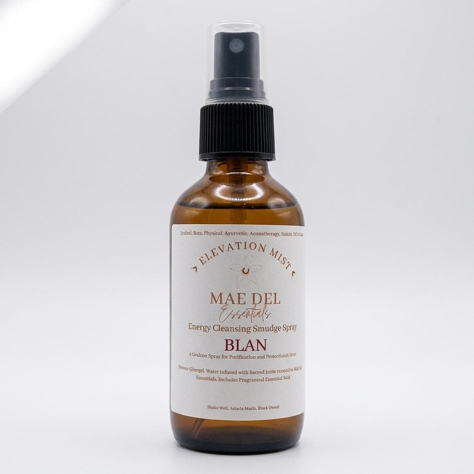 Energy Clearing Smudge Spray Mist, Sage & Palo Santo, Aura + Room Refresh, Fine Mist Spray Bottle (Size)