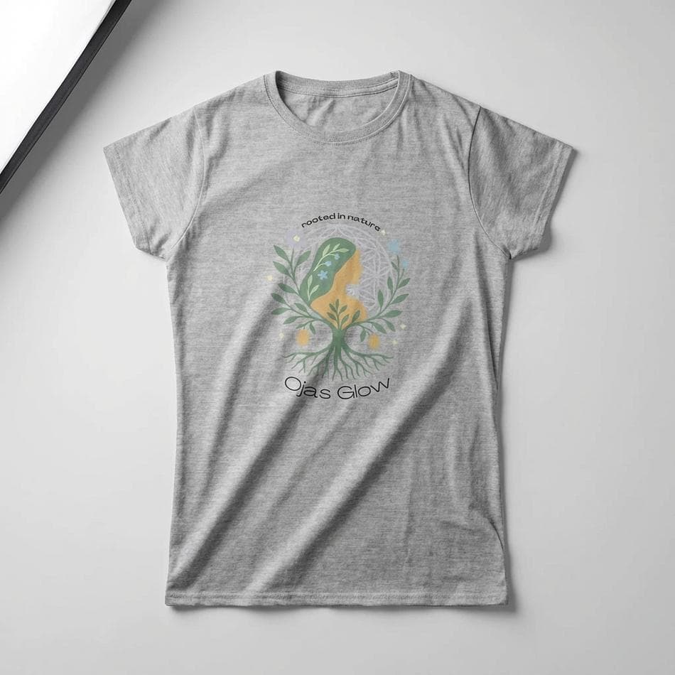 Women’s Softstyle Graphic T-Shirt, Nature Botanical Print, Positive Vibes Casual Tee, Semi-Fitted, Sizes S–3XL