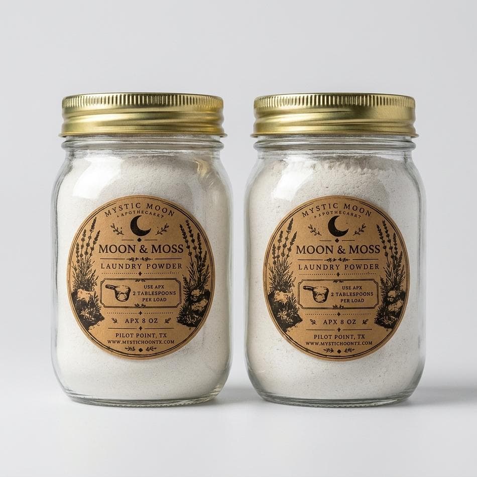 Natural Laundry Powder Bundle, Simple Ingredients, Fresh Laundry Boost, 8 oz + Reusable Wool Dryer Ball
