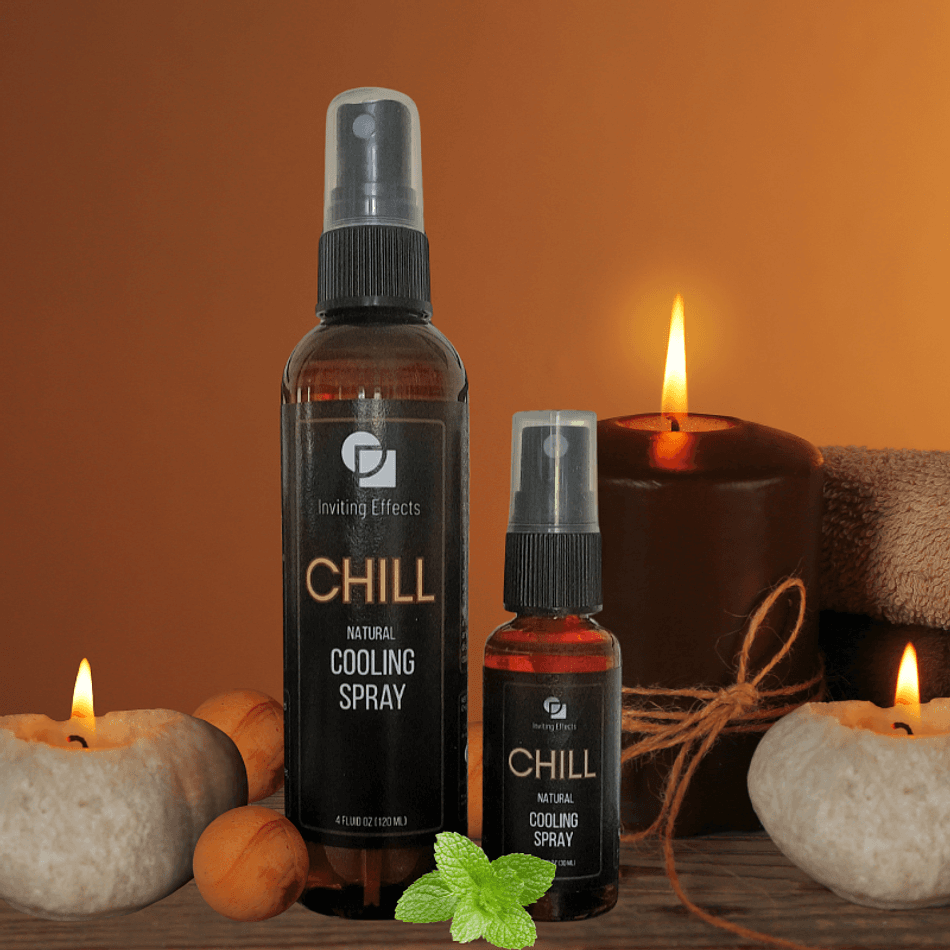 Natural Cooling Spray  - CHILL 4 oz or 1 oz Bottle