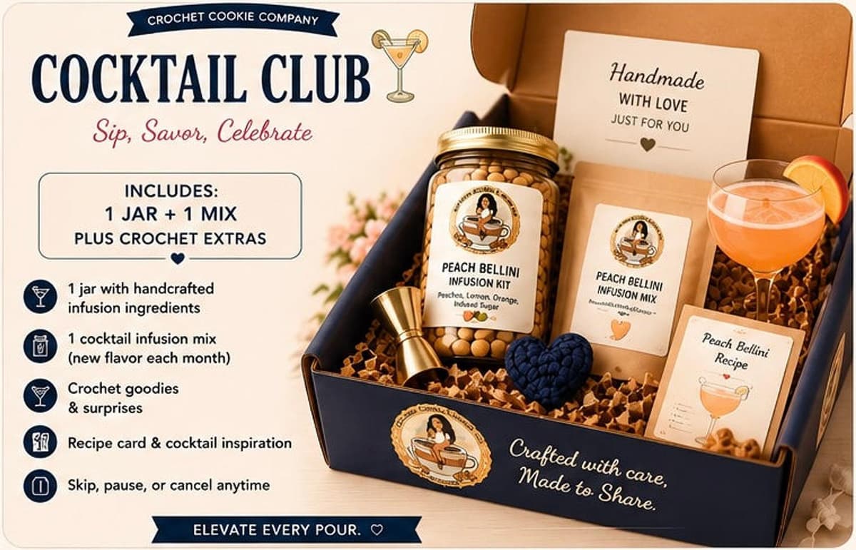 Cocktail Infusion Kit Subscription, Infusion Jar + Matching Mix, Bar-Quality Drinks at Home, Monthly Box