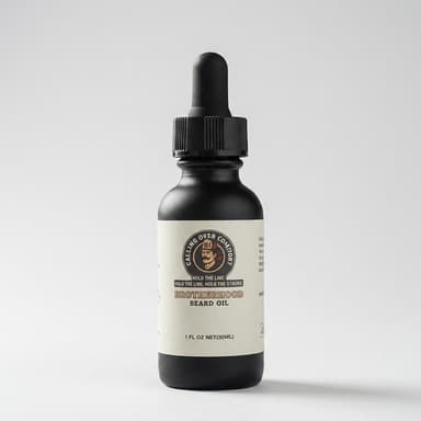 Beard Oil, Coconut & Jojoba + Castor Oil, Softens & Reduces Beard Itch, Sandalwood Pine Eucalyptus, 1 oz (30ml)
