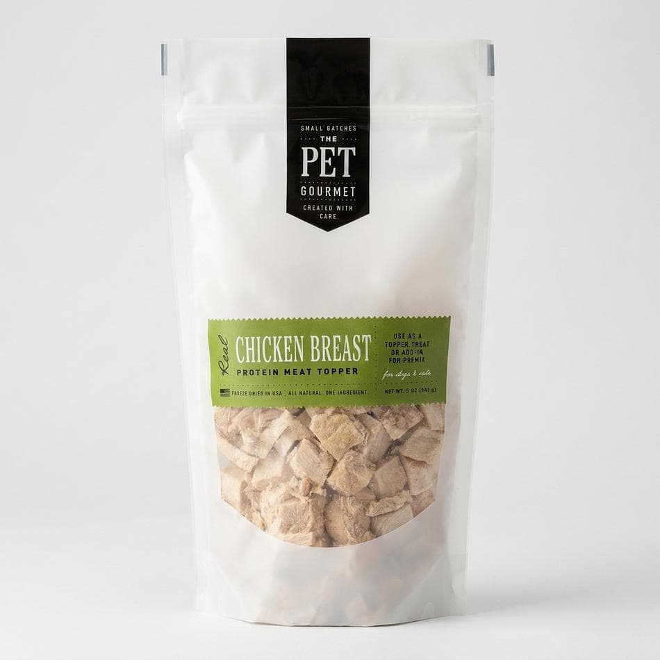 Freeze-Dried Chicken Breast Dog Treats, 100% Chicken, High-Protein Training Treat & Food Topper, 5 oz or 13 oz