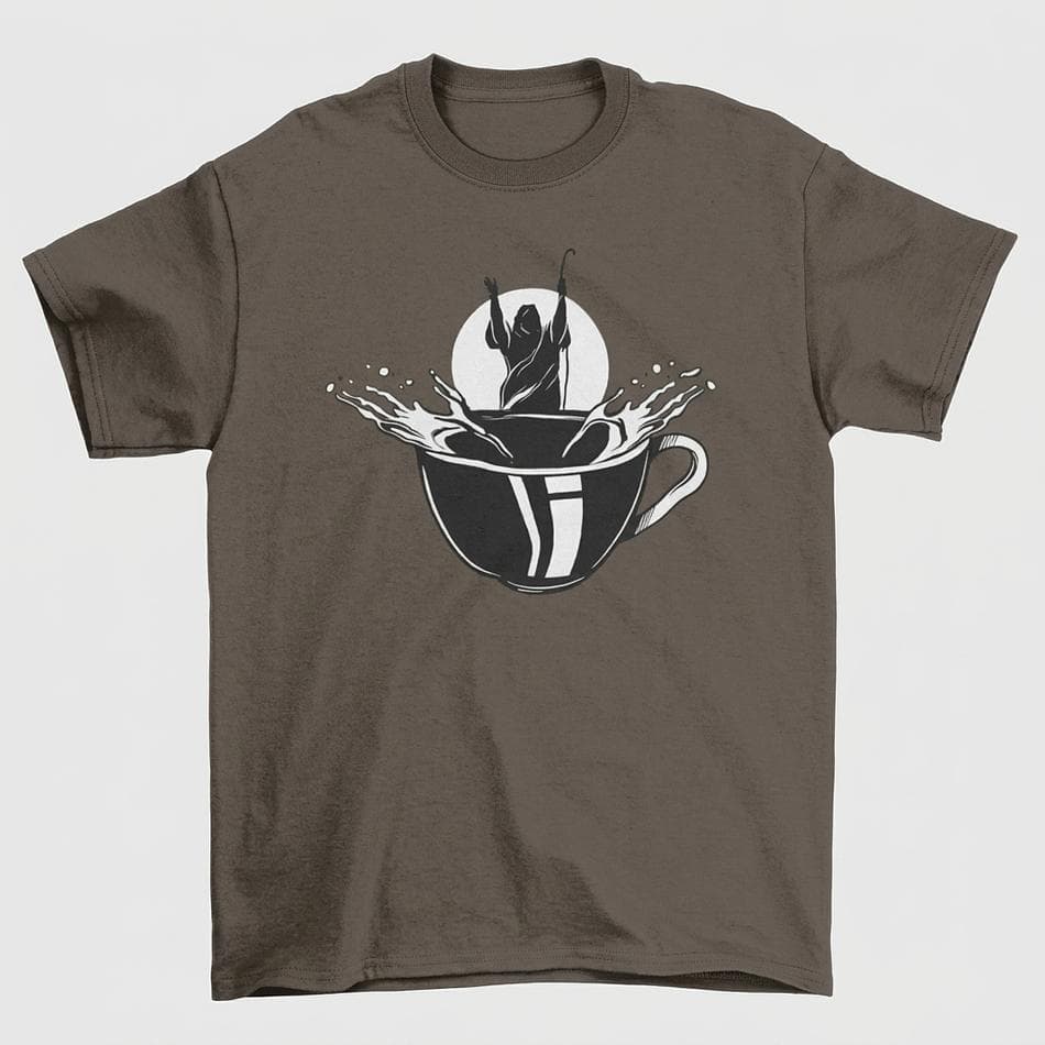 Funny Moses Coffee Graphic T-Shirt, Coffee Lover Gift Tee, Unisex Crewneck, Sizes S–3XL