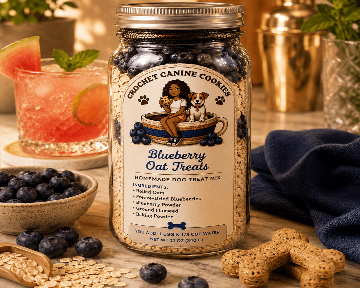 Bake-at-Home Blueberry  Oats Dog Cookie Mix, 12 oz Container