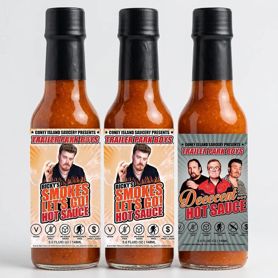Hot Sauce 3-Pack, Pineapple Habanero + Louisiana Garlic + Smoky Chipotle, Variety Gift Set, 3 Bottles
