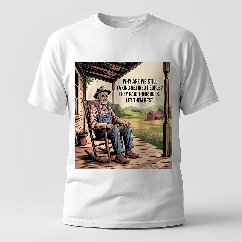 Graphic Slogan T-Shirt, Preshrunk Cotton (Gildan G500), Funny Retirement Gift, Classic Fit, Sizes S–5XL