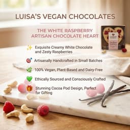 The White Raspberry Artisan Chocolate Heart-5