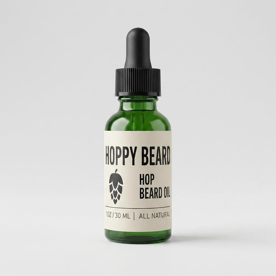 Beard Oil, Argan & Jojoba + Hop Hydrosol, Hydrating Non-Greasy Beard & Skin, 1 oz Dropper, Cedar & Orange/Juniper/Hops