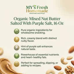 Organic Mixed Nut Butter Salted With Purple Salt, 16 Oz-4