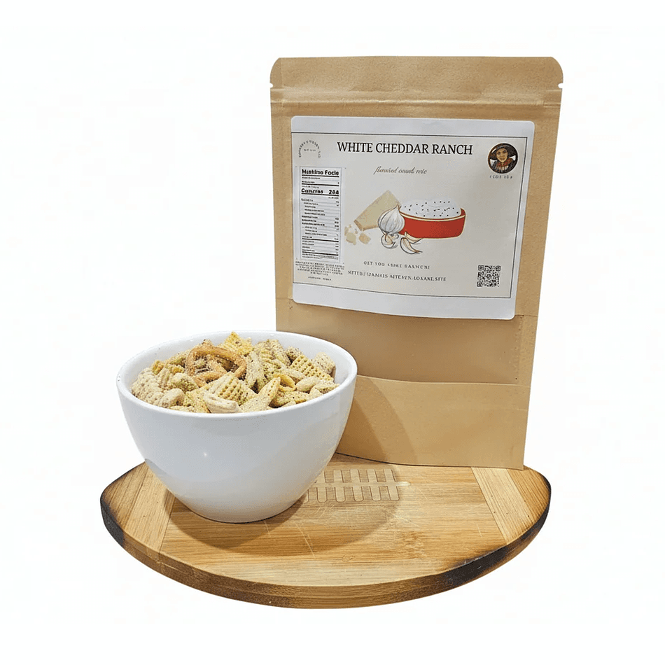 White Cheddar Ranch Snack Mix, White Cheddar & Garlic Ranch Seasoning, Bold Crunch, Nut-Free Option, 2.5 oz Bag