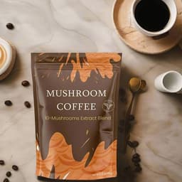 Instant Mushroom Coffee with Turkey Tail and Tremella Extracts - Energize and Hydrate | 6.35 oz|-1