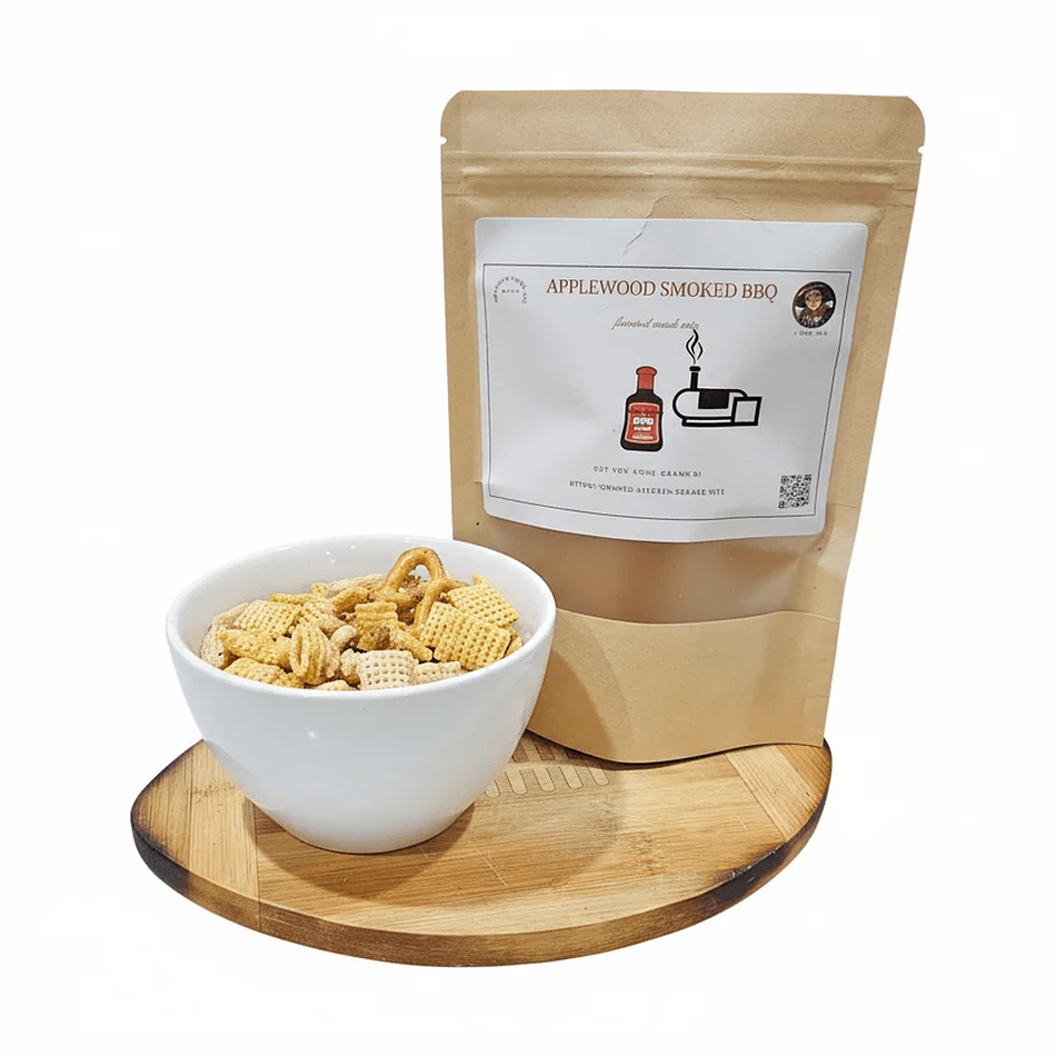 Barbecue Snack Mix, Applewood Smoked Seasoning, Sweet & Smoky Crunch, Nut-Free Option, Party Pack 16 oz