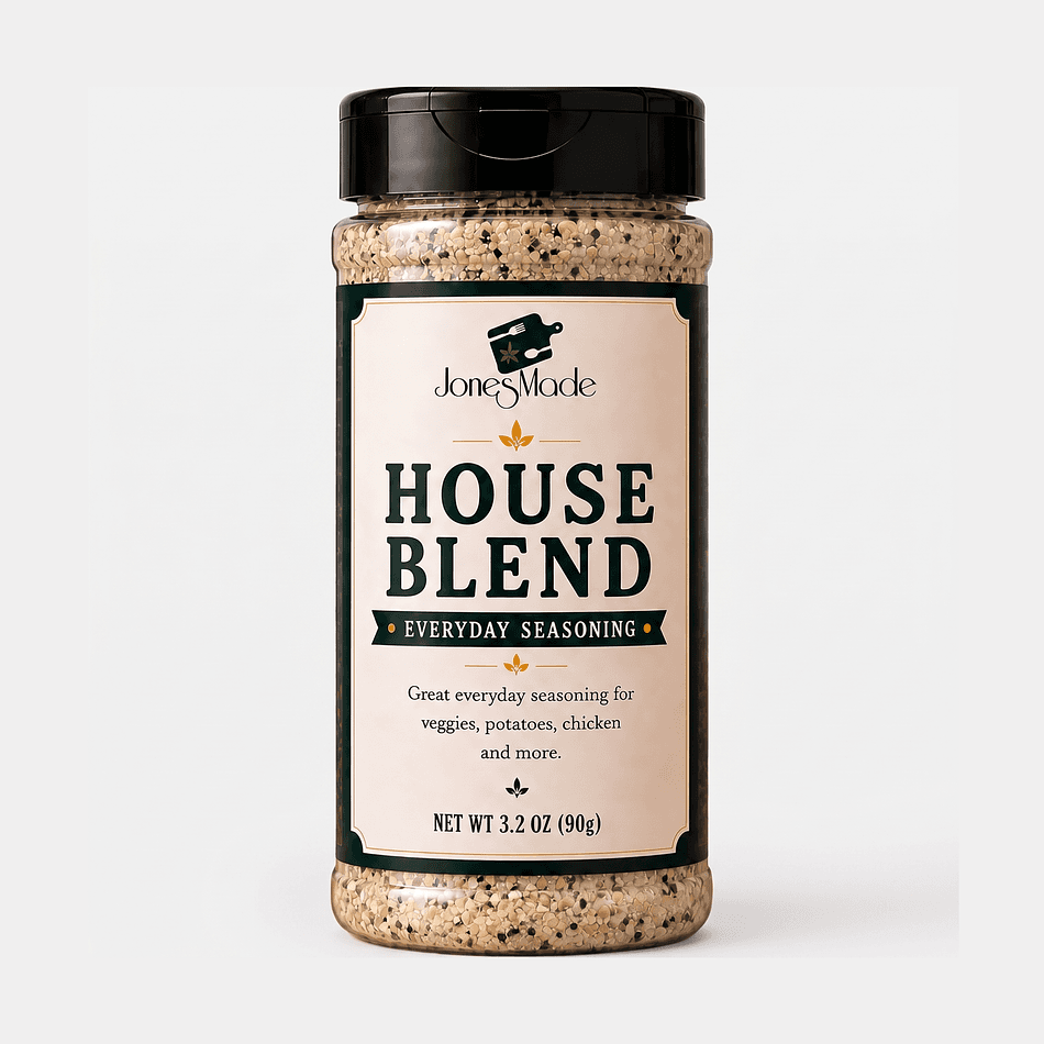Garlic Salt & Black Pepper Seasoning Blend, Kosher Salt & Garlic Powder, Everyday All-Purpose SPG, 3.2 oz Jar
