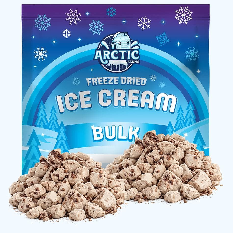 Freeze-Dried Gelato Bites, Piemonte Hazelnut Chocolate Crunch, No-Melt Dessert Snack, Bulk Bag (1 lb)