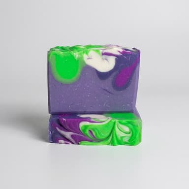 Handmade Lavender Soap Bar, Rice Bran & Sweet Almond Oil, Relaxing Calming Shower, 4.5 oz Moisturizing Cold Process