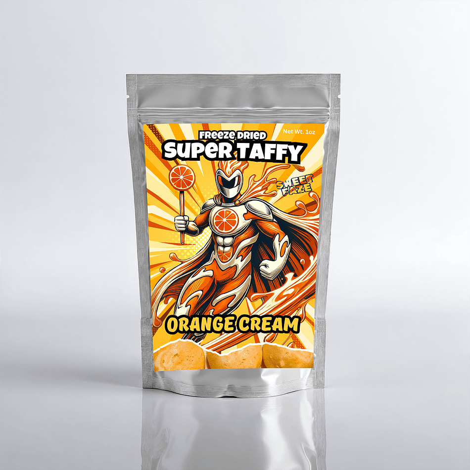 Freeze-Dried Orange Cream Taffy