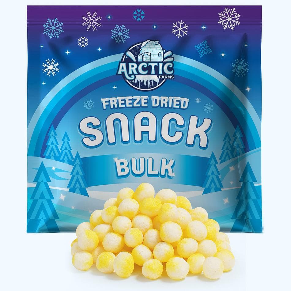 Freeze-Dried Lemon Puffs, Classic Puffs, Bright, Tart, Ultra-Crunchy Lemon Candy, Bulk Bag (2 lb)