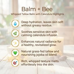 Whipped Tallow Balm with Calendula 4oz-3