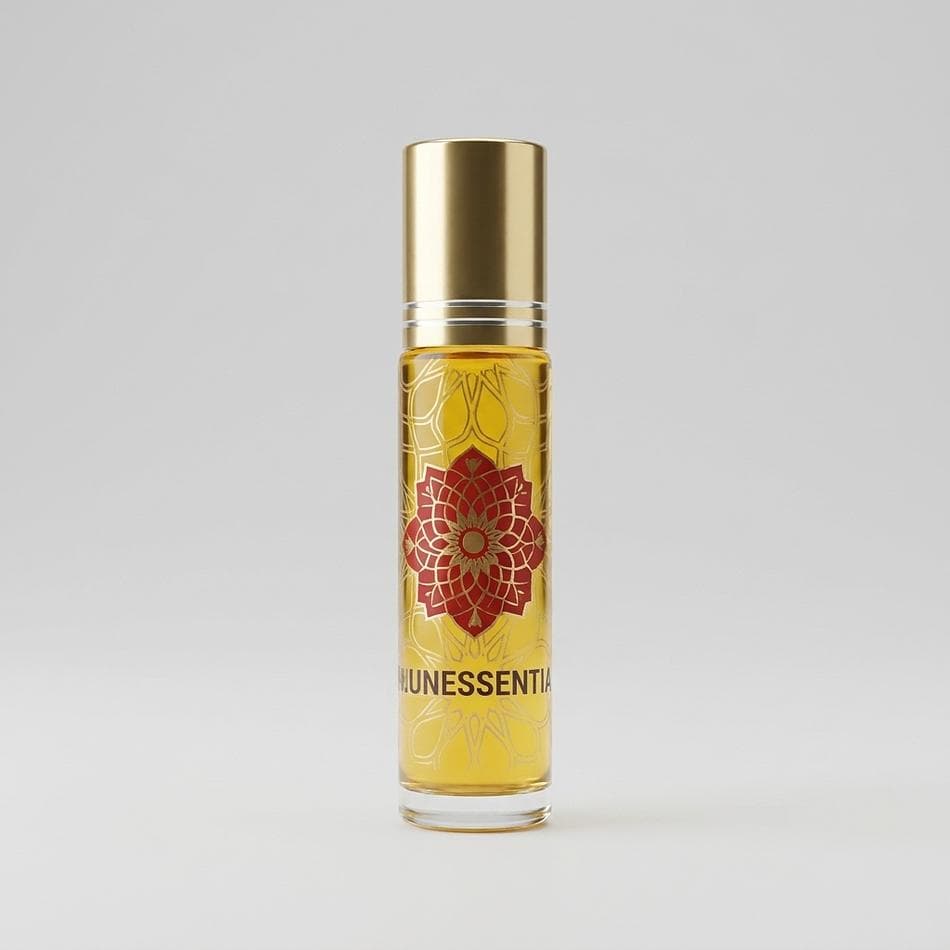 Jasmine Perfume Oil Roll-On, Jojoba Oil & Fluorite Crystal Infusion, Floral Sensual Scent, 10 ml