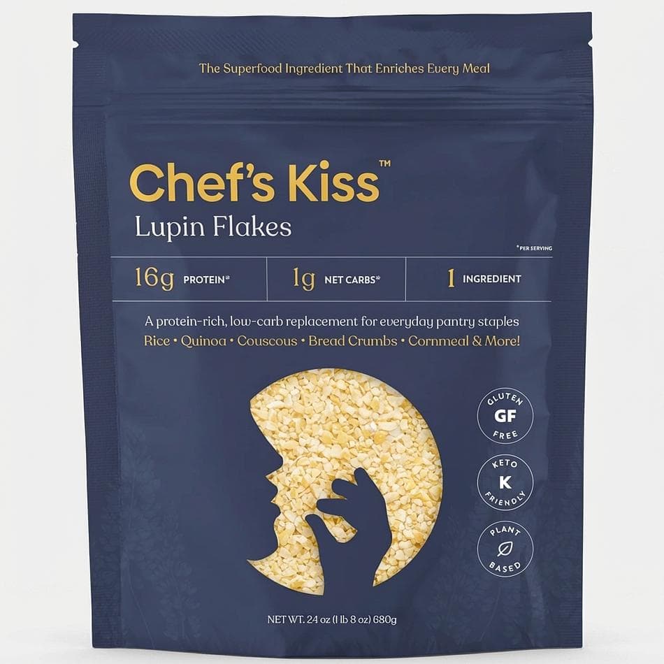 Lupin Flakes, 100% Australian Lupins, Low Carb Rice & Breadcrumb Substitute, High Protein & Fiber, 17 Servings