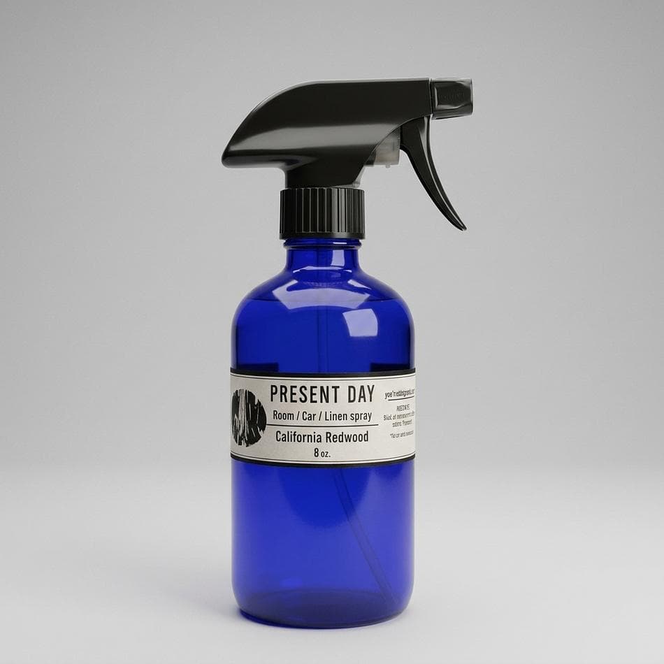 Room & Linen Spray, Cedar, Pine & Clove, Fresh Forest Scent, 4 oz Fine Mist Glass Bottle