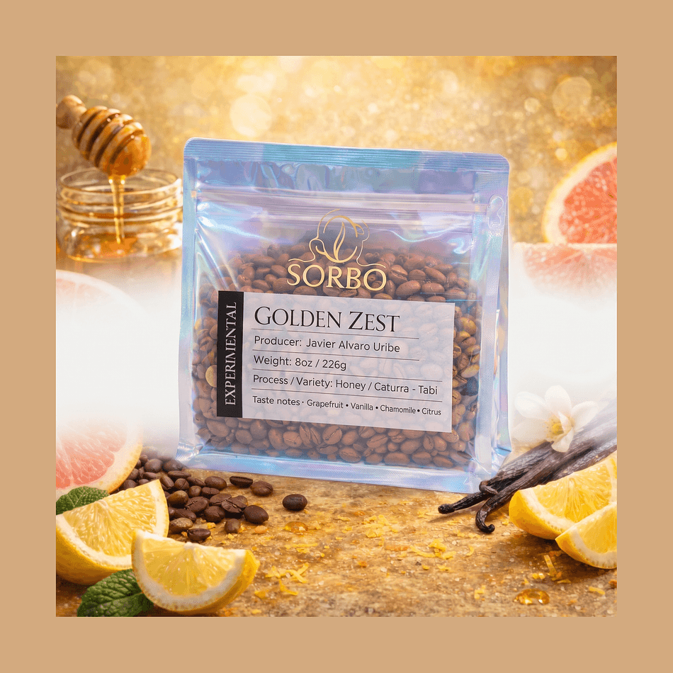 Light Roast Coffee Beans, Honey Process, Grapefruit & Lemon, Bright Citrus, 8 oz Bag (Whole Bean or Ground)