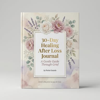 Guided Grief Journal PDF, 30-Day Healing After Loss Prompts, Emotional Support & Self-Care Workbook, Printable Digital Download