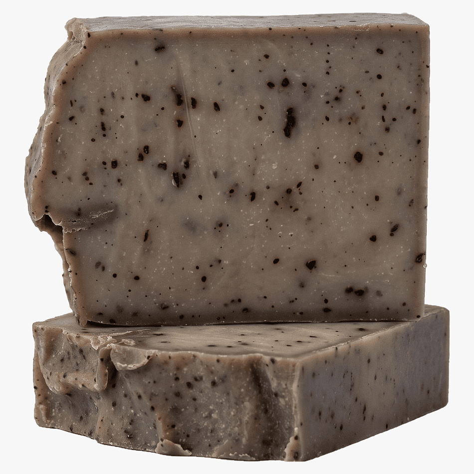 Coffee Scrub Bar Soap, Coffee Grounds Exfoliating Cleanse, Super-Fatted Moisturizing Body Bar, 1 Bar