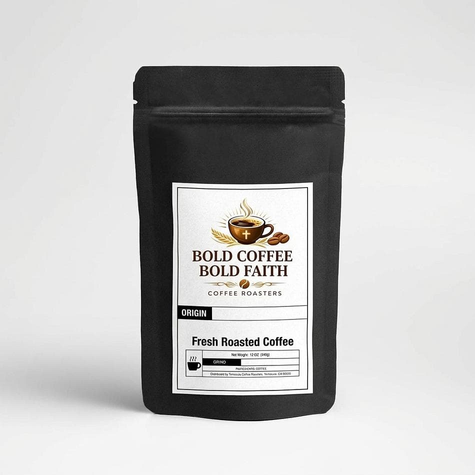 African Coffee Blend, Toffee & Caramel Notes, Medium-Dark Roast, Fruity Floral Finish, Whole Bean/Ground, 12 oz