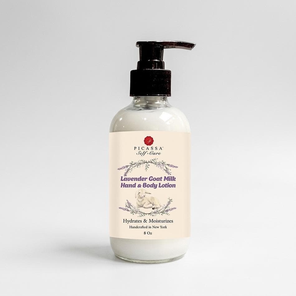 Goat Milk Body Lotion, Shea Butter & Sweet Almond Oil, Dry Sensitive Skin Relief, Lavender or Rose