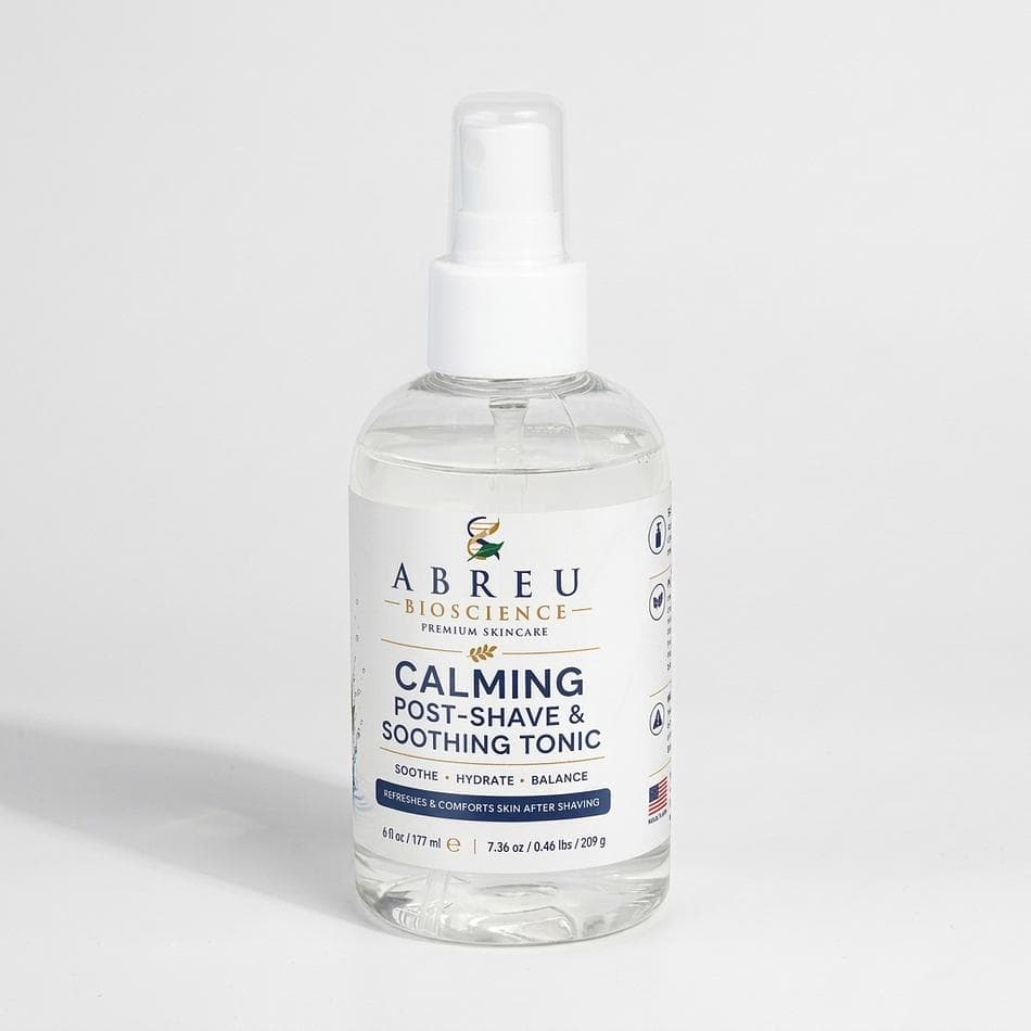 Post-Shave Calming Toner, Witch Hazel & Hyaluronic Acid, Razor Burn Relief + Hydration, PHA Exfoliating, 6 fl oz