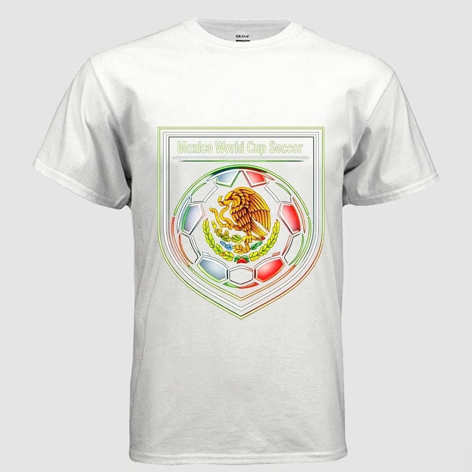 Mexico Soccer Fan T-Shirt, 100% Cotton Gildan G500, Classic Fit, World Cup Style Graphic Tee, Unisex, S–5XL