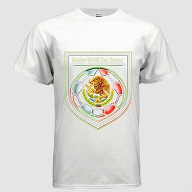 Mexico Soccer Fan T-Shirt, 100% Cotton Gildan G500, Classic Fit, World Cup Style Graphic Tee, Unisex, S–5XL