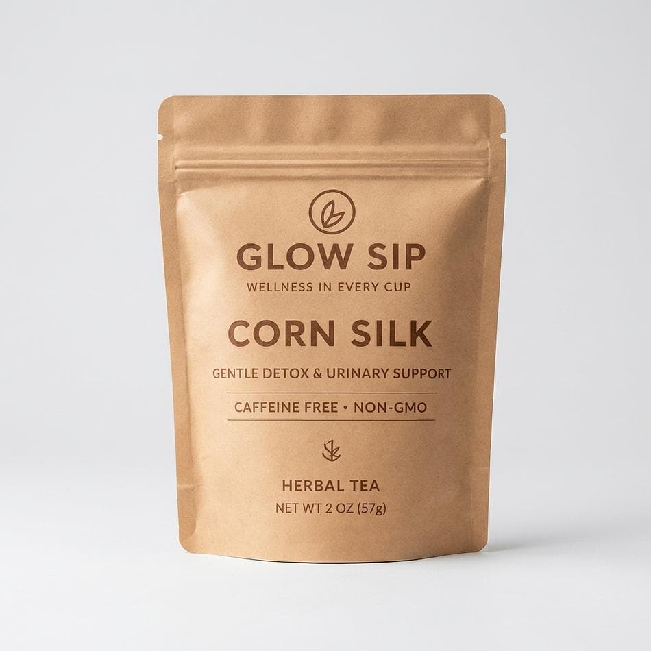 Corn Silk Herbal Loose Leaf Tea, Zea Mays, Caffeine-Free Detox & Kidney Support, Includes Stainless Steel Infuser
