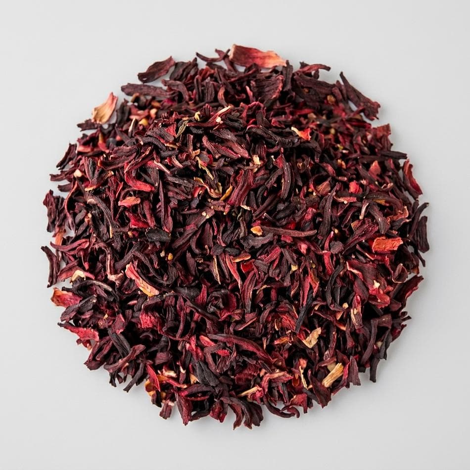 Dried Hibiscus Flowers, Hibiscus sabdariffa, Tart Herbal Tea & Natural Dye, Cut & Sifted Loose, Size Varies