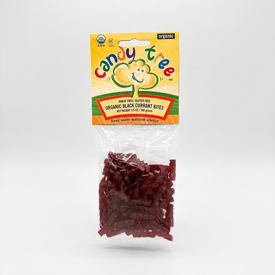 Organic Black Currant Fruit Bites, Blackcurrant Juice Flavor, Vegan & Gluten-Free, No HFCS, 3.5 oz Bag