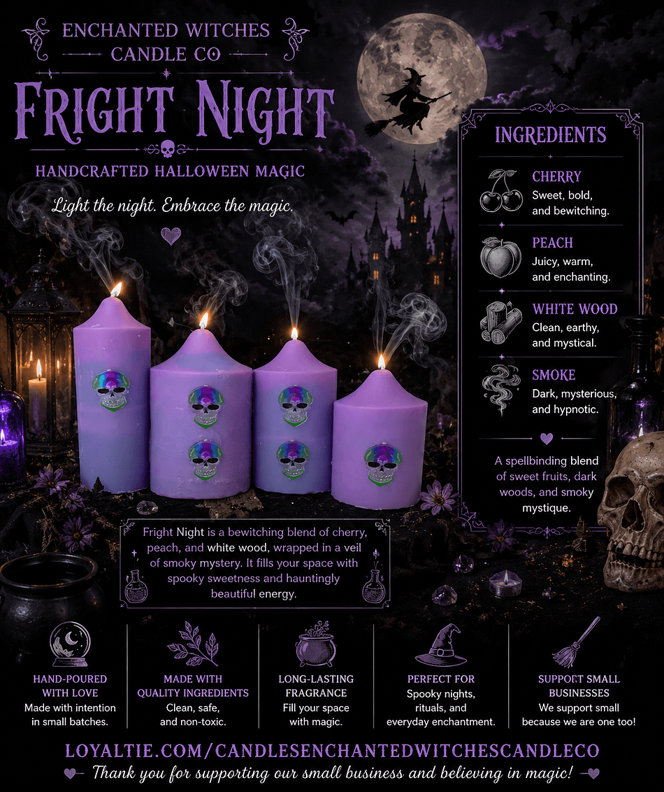 Fright Night Candle Pillars