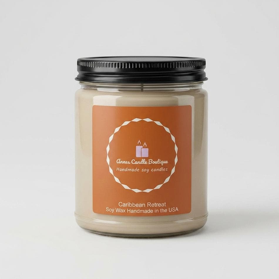 Scented Candle, Pineapple Citrus & Coconut, Beachy Relaxing Scent, Vanilla Musk, 1 Jar (Size Not Listed)