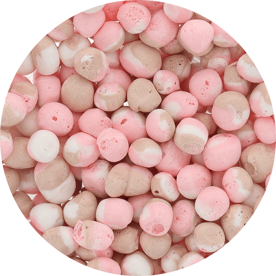 Freeze-Dried Salt Water Taffy Candy, Neapolitan, Light Crunchy Candy Puffs, Resealable Bag (0.5 oz)
