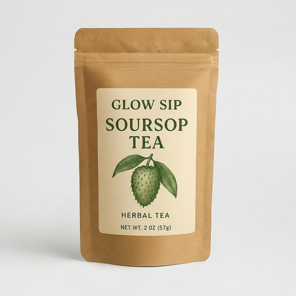 Soursop Leaf Tea (Graviola/Guanabana), 100% Soursop Leaves, Antioxidant Herbal Tea for Wellness, Loose Leaf 2 oz